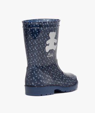 Bottes de pluie fille à pois et à paillettes – LuluCastagnette vue4 - LULU CASTAGNETT - GEMO