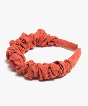 Serre-tête fille en toile froncée vue1 - GEMO - GEMO