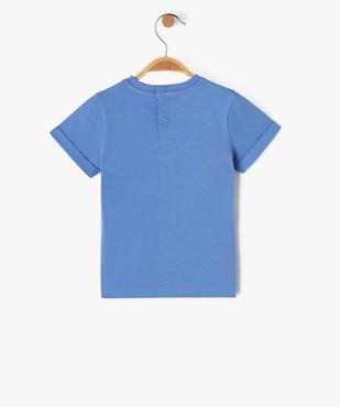 Tee-shirt à manches courtes avec inscription bébé garçon - LuluCastagnette vue3 - LULUCASTAGNETTE - GEMO
