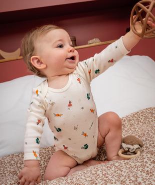 Bodies à manches longues motifs légumes bébé garçon vue6 - GEMO 4G BEBE - GEMO