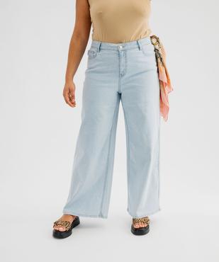 Jean wide leg en coton stretch femme grande taille vue5 - GEMO (G TAILLE) - GEMO