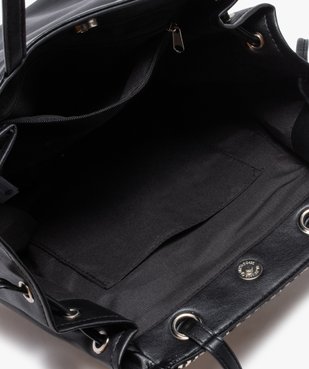 Sac femme avec devant aspect raphia tressé vue3 - GEMO (ACCESS) - GEMO