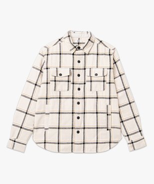 Surchemise à carreaux doublée homme vue4 - GEMO (HOMME) - GEMO