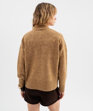 Pull à col cheminée coupe loose femme vue4 - GEMO(FEMME PAP) - GEMO