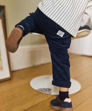 Pantalon en velours côtelé avec taille ajustable bébé garçon - LuluCastagnette vue1 - LULUCASTAGNETTE - GEMO
