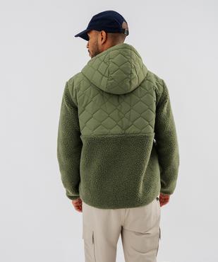 Blouson à capuche en sherpa homme - Roadsign vue3 - ROADSIGN D - GEMO