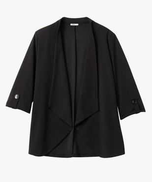 Veste femme grande taille porté ouvert avec manches 3/4 vue5 - GEMO (G TAILLE) - GEMO