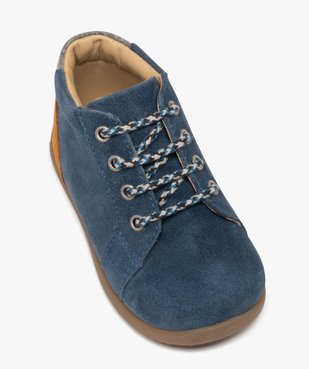 Chaussures de marche en cuir à lacets bébé garçon - Na! vue6 - NA! - GEMO