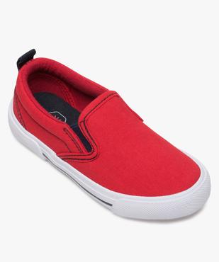 Slip-on garçon en toile bicolores avec col élastiqué vue5 - GEMO (ENFANT) - GEMO
