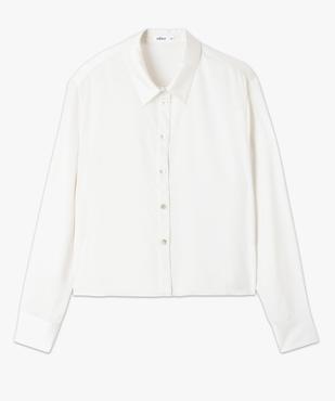 Chemise satinée coupe courte femme vue4 - GEMO(FEMME PAP) - GEMO
