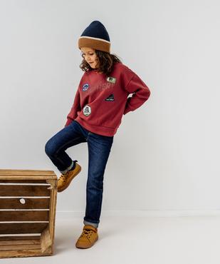 Jean regular en coton avec taille ajustable garçon vue1 - GEMO 4G GARCON - GEMO