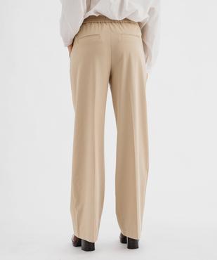 Pantalon large à taille élastiquée femme - LuluCastagnette vue3 - LULUCASTAGNETTE - GEMO