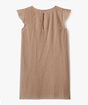 Robe de soirée plissée en maille scintillante fille vue4 - GEMO (ENFANT) - GEMO