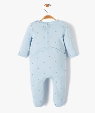 Pyjama bébé à motifs fruits exotiques fermeture pont dos vue3 - GEMO(BB COUCHE) - GEMO