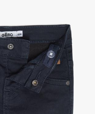 Pantalon bébé garçon coupe slim en toile extensible vue3 - GEMO(BEBE DEBT) - GEMO
