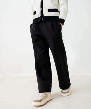 Pantalon large en maille épaisse et extensible fille vue1 - GEMO (ENFANT) - GEMO