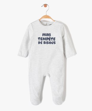 Pyjama bébé en jersey avec ouverture pont-dos vue1 - PREMIER PRIX BY GEMO - GEMO