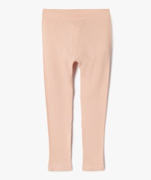 Legging long en maille côtelée extensible fille vue4 - GEMO (ENFANT) - GEMO