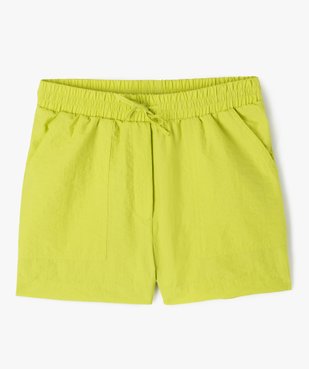Short en toile de parachute avec taille élastique ajustable fille vue1 - GEMO (JUNIOR) - GEMO