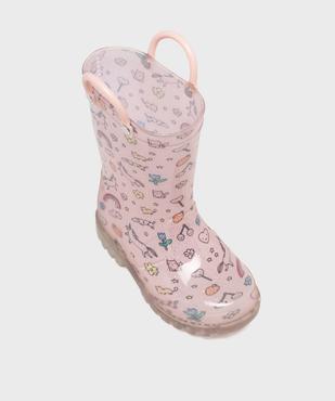Bottes de pluie à motifs et semelle lumineuse fille - Lovely Wings vue5 - LOVELY WINGS - GEMO
