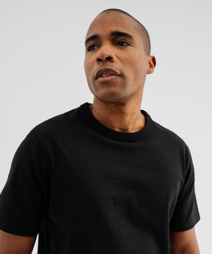 Tee-shirt manches courtes en coton uni homme vue2 - GEMO (HOMME) - GEMO