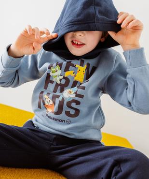 Sweat à capuche avec motifs Pokemon garçon - Pokemon vue1 - POKEMON - GEMO
