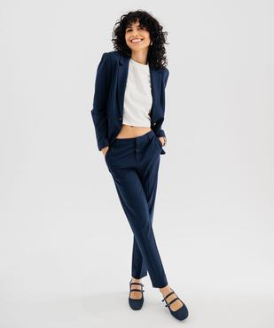 Pantalon de tailleur en maille extensible femme vue4 - GEMO(FEMME PAP) - GEMO