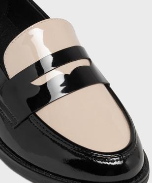 Mocassins vernis bicolores bout amande femme vue6 - VALENTINA BALDA - GEMO