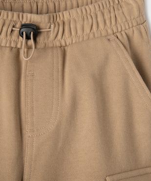 Pantalon de jogging cargo en maille French Terry garçon vue2 - GEMO (ENFANT) - GEMO