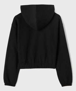 Sweat à capuche ample et court fille vue3 - GEMO 4G FILLE - GEMO