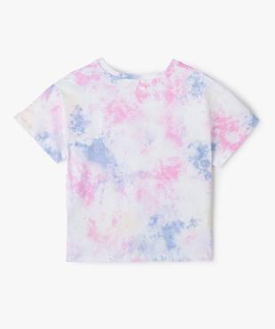 Tee-shirt fille large et court tie-and-dye vue4 - GEMO (JUNIOR) - GEMO