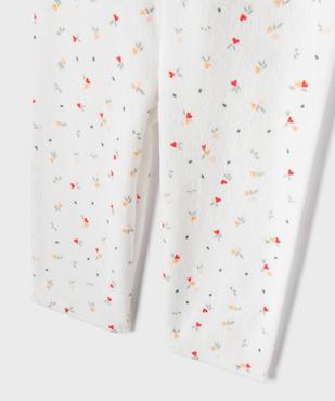 Pyjama en velours 2 pièces imprimé cœurs bébé fille vue9 - GEMO 4G BEBE - GEMO