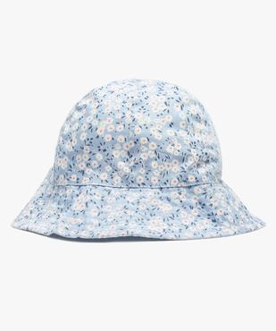Chapeau bébé fille forme bob réversible avec élastique de maintien intégré vue1 - GEMO (ENFANT) - GEMO