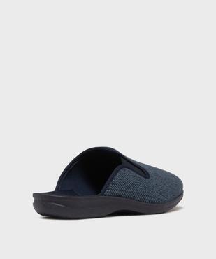 Chaussons mules en velours texturé homme vue4 - G'FLEX GEMO FOR GOOD - GEMO