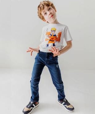 Jean skinny extensible avec marques d'usure garçon vue6 - GEMO 4G GARCON - GEMO