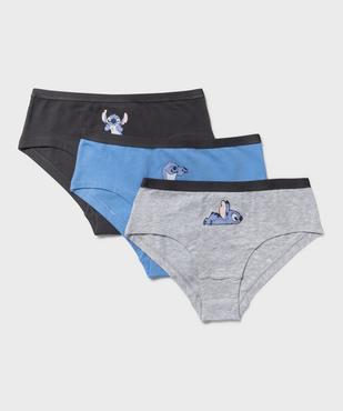 Shorty en coton stretch imprimé fille - Stitch (lot de 3) vue1 - LILO & STITCH - GEMO