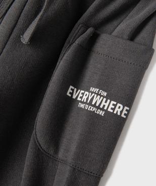 Pantalon de jogging avec taille ajustable bébé garçon vue2 - GEMO 4G BEBE - GEMO