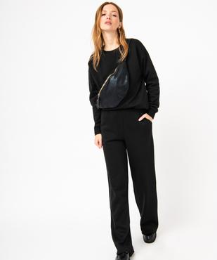 Sweat en molleton coupe loose uni femme vue5 - GEMO(FEMME PAP) - GEMO