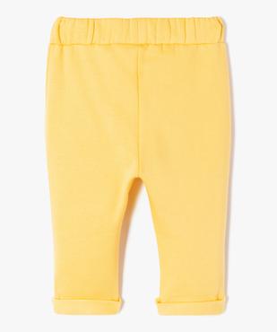 Pantalon en maille molletonnée avec motif Mickey bébé garçon - Disney  vue4 - DISNEY BABY - GEMO