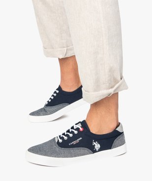 Baskets homme en toile bicolores – US Polo Assn vue1 - US POLO - GEMO