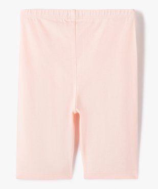 Legging court cycliste uni fille vue3 - GEMO 4G FILLE - GEMO
