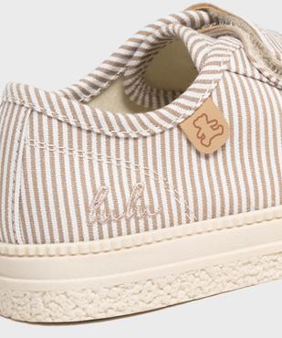 Tennis en toile à scratch et bout recouvert garçon - LuluCastagnette vue6 - LULUCASTAGNETTE - GEMO