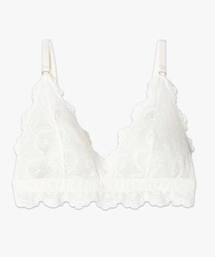 Soutien-gorge triangle sans armatures en dentelle vue4 - GEMO(HOMWR FEM) - GEMO