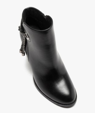 Boots femme à talon avec cordon strass vue6 - GEMO(URBAIN) - GEMO
