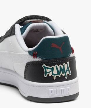 Baskets tricolores fermeture scratch garçon - Skaterider Puma vue6 - PUMA - GEMO