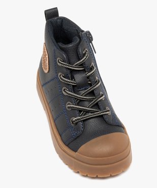 Boots bébé garçon à semelle crantée et bout en élastomère vue6 - BUGGY GEMO FOR GOOD - GEMO