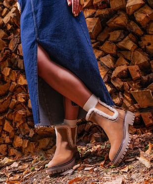 Chelsea boots avec semelle crantée femme - 5 Miles vue7 - 5 MILES - GEMO
