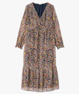 Robe de grossesse à manches longues avec col cache-coeur vue4 - GEMO 4G MATERN - GEMO
