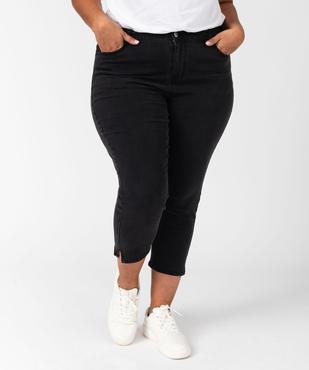 Pantacourt en jean stretch coupe slim taille normale femme grande taille vue1 - GEMO 4G GT - GEMO