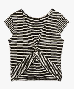 Tee-shirt à manches courtes avec dos fantaisie femme vue4 - GEMO(FEMME PAP) - GEMO